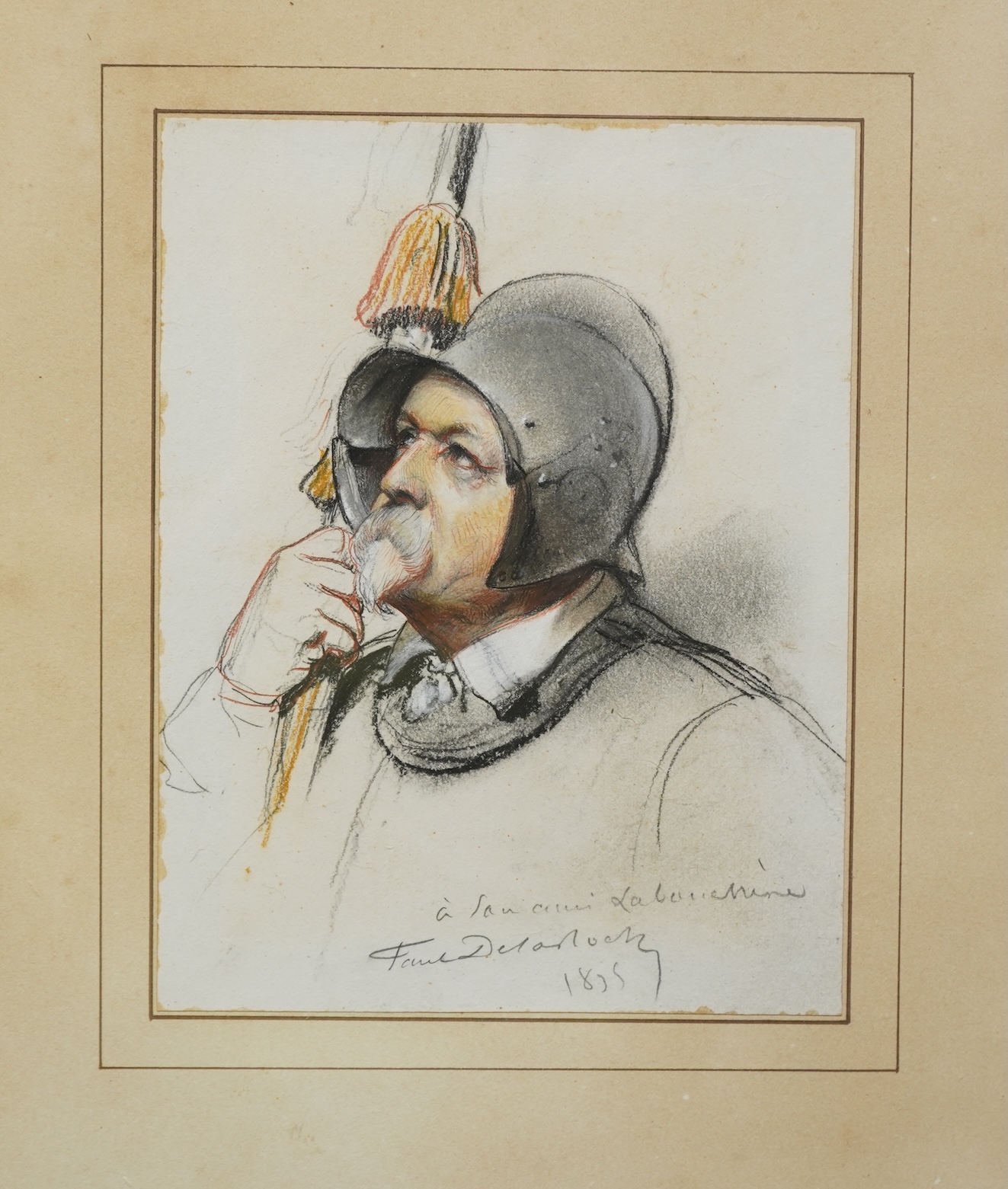 Paul Hippolyte Delaroche (French, 1797-1856), Study of a gentleman in armour